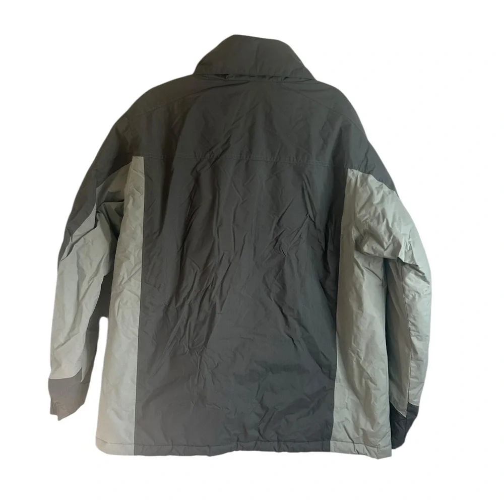 Columbia Sportswear Grey Two-Tone Ski Puffer Jacket Coat Waterproof Mens Large